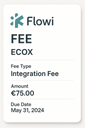 FLOWI-ENIRIS INTEGRATION FEE 